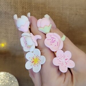 CHERRY BLOSSOM HAIR CLIPS